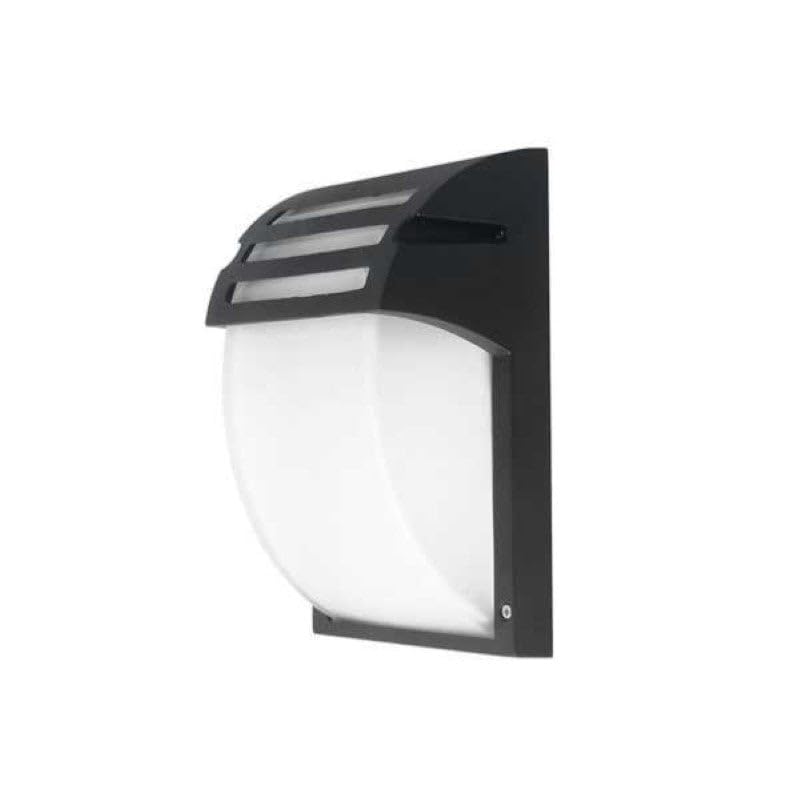 SILAMP Applique Murale Noire LED IP44 pour ampoule E27