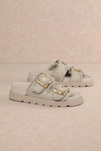 Mi.iM Carlotta Cozy Buckled Lined Mules2