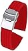 juguete Impermeable de Caucho de Silicona Reloj Venda de la Correa Hebilla del despliegue de 24 mm - Rojo Rutina de Ejercicio