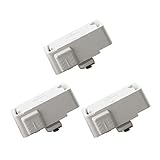 共同照明 3個入り 配線ダクトレール用プラグ 引掛けシーリング (GT-GD-ZW-3B) ホワイト 簡単取付け スライドコンセント コード吊りペンダントライト コンセントレール ライティングバー 角型引掛けシーリングボディ