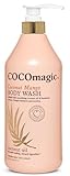 Cocomagic Coconut Mango Body Wash | Hydrating Coconut Oil & Shea Butter | Nourishes, Softens, Gently Cleanses | Paraben Free, Non-Greasy, Cruelty Free, Made in USA (32 Fl Oz)