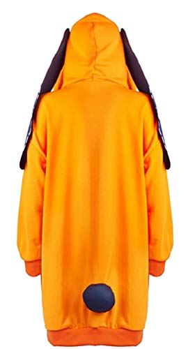 Ugoccam Womens Runa Hooded Jacket Halloween Cosplay Costume Womens-Small Orange thumb #3