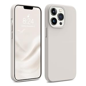 AOTESIER Magnetic for iPhone 13 Pro Phone Case, [Compatible with MagSafe][Military Shockproof Protection] Silicone Case with Soft Microfiber Lining, Camera & Screen Protection 6.1 inch, Stone