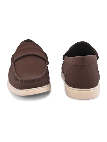 Image of Prolific Men's Slip-On Super Cushioned Loafer Shoes|Stylish & Comfortable with Soft Cushioned Insole