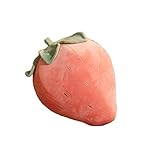 Shengshihuizhong Peluches, Almohadas de Fresa, Peluches Lindos, hortalizas perezosas para niñas y Rellenos de Frutas, Peluches últimos Modelos ( Color : Pink , Size : 15 Inches )