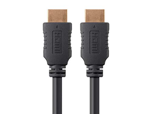 Monoprice 4K High Speed HDMI Cable - HDMI 2.0, 4K@60Hz, HDR, HDR10, Dolby Vision, 18Gbps, YUV 4:4:4, 28AWG, With Ferrite Cores, 6 Feet, Black