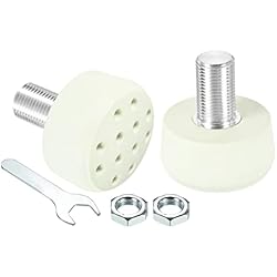 Patines Std PATIKIL Ruedas Patines Pie Topes con 0.6'' Pernos, 1 Par 82A Goma Freno Tapones Bloque con Agujeros para Ruedas Patines Accesorios Reemplazo, Verde