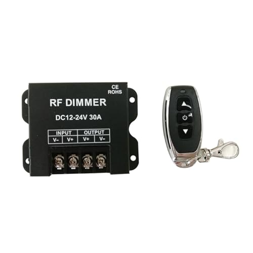Variateur monochrome LED DC 12V 24V 30A avec télécommande pour ruban et projecteur