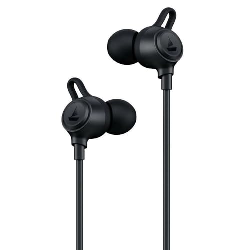 Image of boAt Rockerz Bold Wireless Neckband with 30H Playback, 10mm Drivers, ENx Clear Calls & Beast Mode (60ms Low Latency) (Onyx Black)