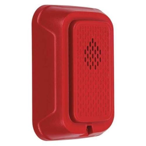 System Sensor Horn,Marked Fire,Red HRL - 1 Each
