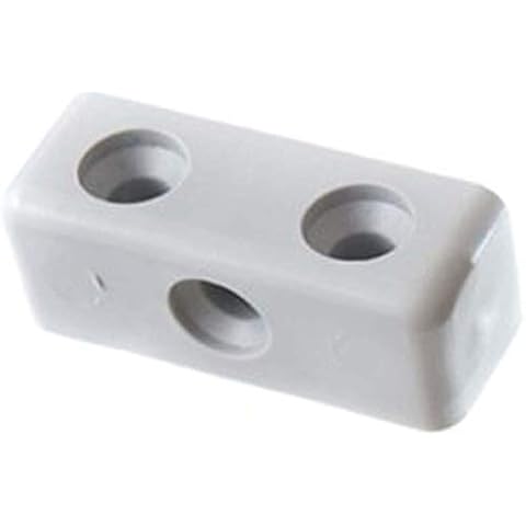 Modesty Block Joint Connector Blocks for Kitchen Cabinet Cupboard Fixing Blocks (4 Blocks, White) Cover