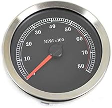 4" Black Electronic Tachometer, FITS Harley 2004-2013