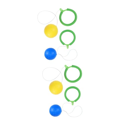 Abaodam 1set Jumping Balls Dancing Ball Lightweight for Fun Exercise One Legged Jumping Ring for Indoor Random Color 2pcs