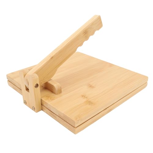 Wooden Tortilla Press, Manual Dough Presser Labor Saving Versatile Usage Thin and Flat Shape for Home Kitchen