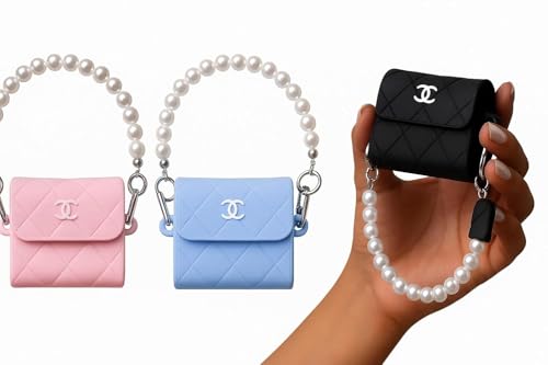Image of Dezet Cute Soft Silicone Pouh Case for Airpods Pro GEN-2 (2022) � 3D Cartoon Animal Character Cover with Keychain Ring, Shockproof & Dustproof Protective Case for Kids & Girls (Bag CASE Pink)
