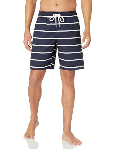 Amazon Essentials Herren 23cm Badehose mit Netzfutter, Taschen und...