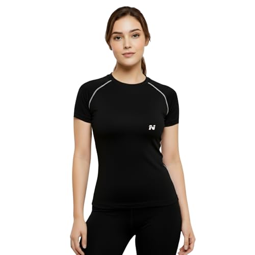 Image of NINQ Women's Long Sleeve Compression T-Shirt for Gym, Running, Yoga & Sports Wear