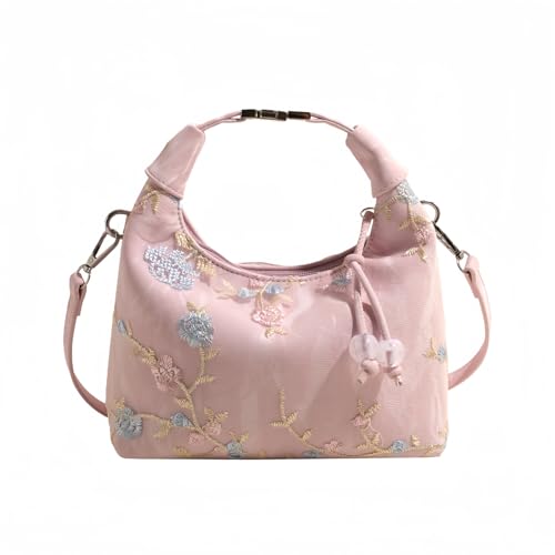 Image of Crescent Crossbody Shoulder Bag, Tote Handbag for Women, Sling Hobo Purse with Chain Strap