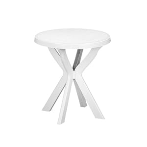 Fun Star 8009271904002 Rondetafel, wit, 70 x 70 x 72 cm