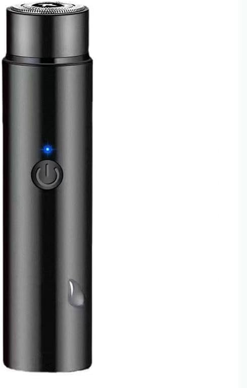 Electric Shaver for Men,Unisex Portable Mini Electric Razor,Black Pocket Size Shavers USB Charging,Aluminum Alloy Body,Detachable Cleaning Head,Bikini