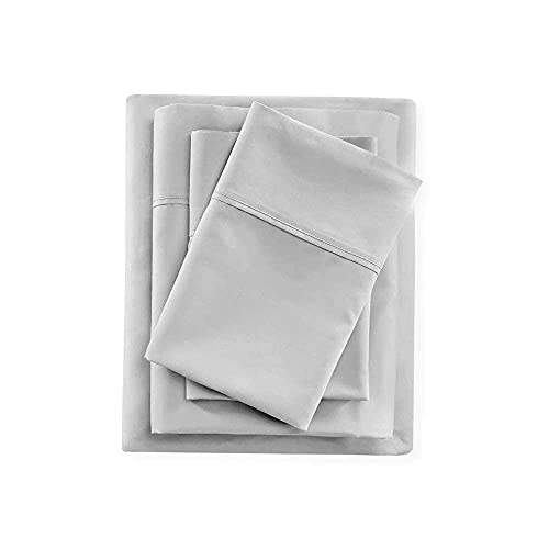 NICE LINEN BEDDING'S 500 Thread Count 100% Egyptian Cotton 4-Piece Sheet Set Fits Mattress Upto 12-14' Inches' Deep Pocket Queen (60" X 80") Silver Grey Solid