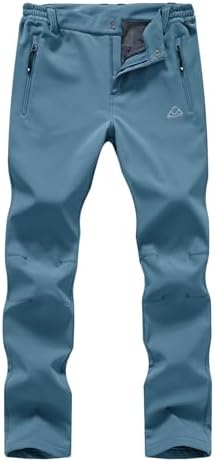 donhobo Damen Outdoorhose Wasserdicht Softshellhose Warme Fleece Skihose | Winter Wanderhose Winddicht Gefüttert Schneehose Thermohose Trekkinghose Funktionshose