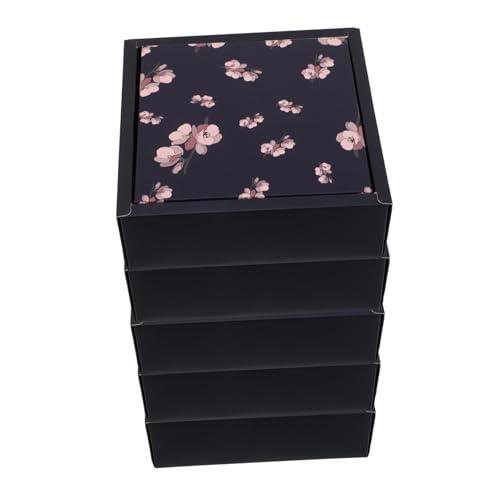 WOFASHPURET 5piezas Caja De Embalaje Con Tapa Abatible Cajas Para Pequeñas Para Envío Para Guardar Joyas y Perfumes Decorativa Para Exhibir Eventos