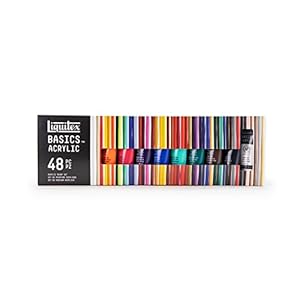 Liquitex BASICS Acrylic Paint Set, 48 x 22ml (0.74-oz) Tube Set