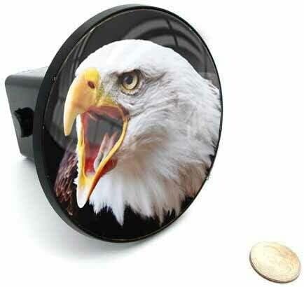 2" Tow Hitch Receiver Plug Cover Insert for SUV's & Trucks - Bald Eagle Style-9856-6920