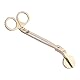Fashion Plating Edelstahl Kerze Herz Clip Docht Trimmer Schere Kerzenhaken Zubehör Werkzeug (Gold)
