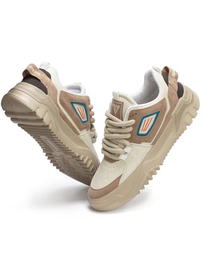RUN 07 Soft Insole, Slip-Resistance|Chunky Sneakers-Hustle-Beige_7 (B0D54BLMC2) Amazon Price History, Amazon Price Tracker