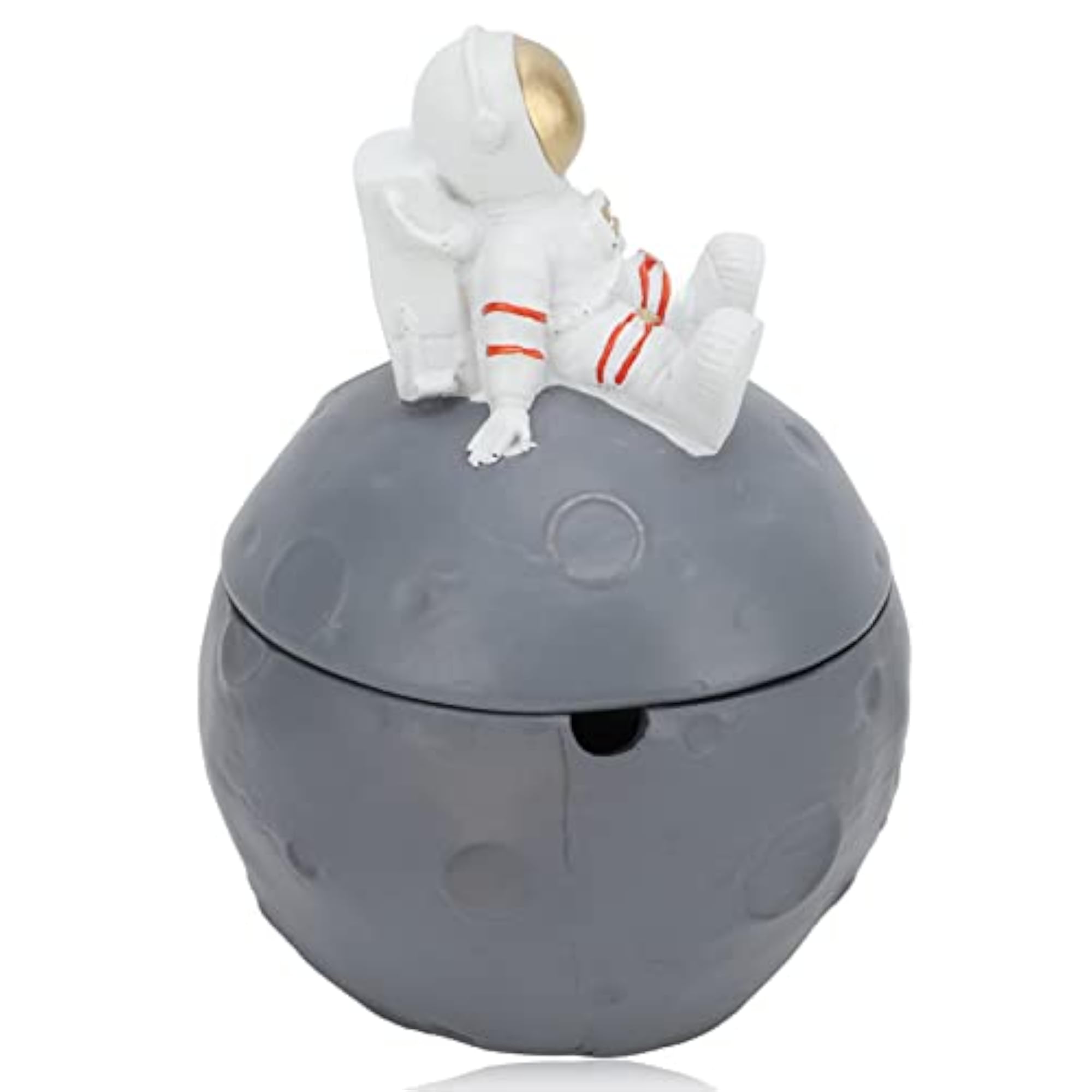 Portable Ashtray with Lid, Astronaut Design