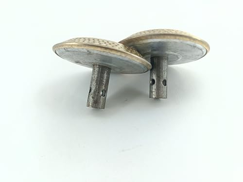 Image of Gas Stove Brass Burner Cap, (Pack of 2) Compatible with Small Gas Stove, Manual Ignition, Original Small Size Burner Part /Cap