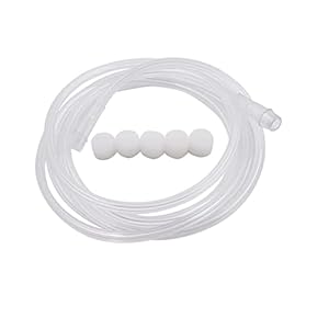 2m zachte buis spons for astma inhalator luchtbevochtiger machine verstuivingen cup mond pijp luchtcompressor vernevelaar fles accessoires (Color : 1 Set)