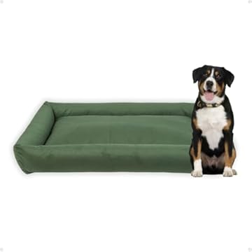 Cama Para Pet Porte Grande Gigante Fundo Impermeável Lavável (Verde)