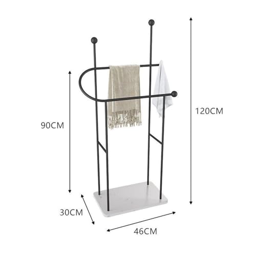 Support de rangement for serviettes de baignoire stable avec socle anti-basculement - 3