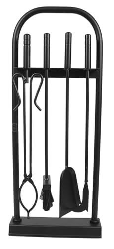 Ensemble cheminée arc résistant Imex El Zorro 12003-N noir pour poêle