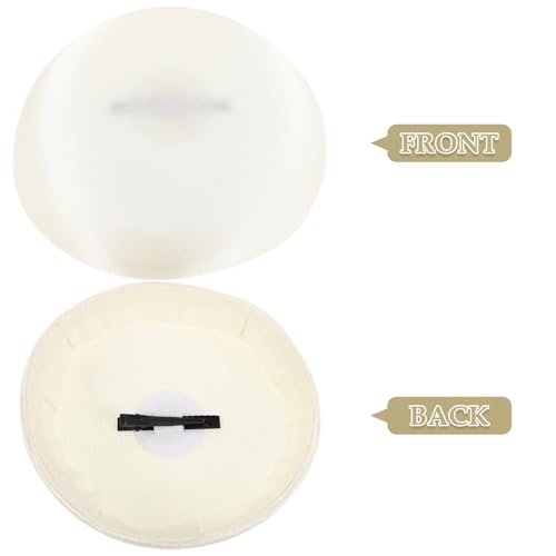 Fascinateur maille beige base de chapeau en feutre léger délicat