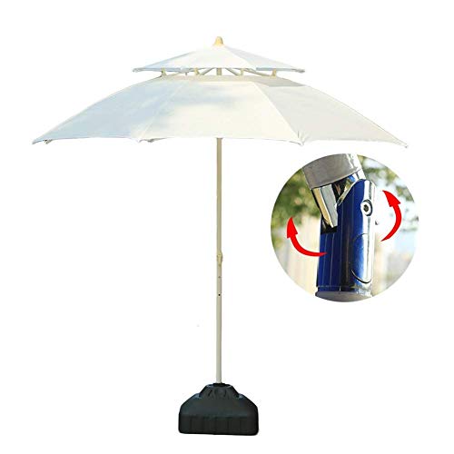 Parasol de terraza de 230cm para comidas familiares en el jardín y días de piscina