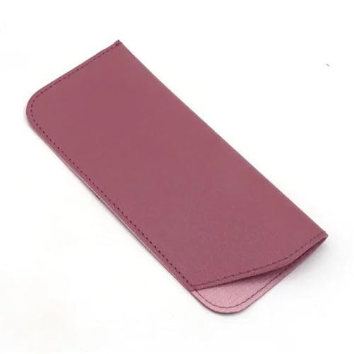 pipisweet 2/4/6/8 bolsas protectoras de piel sintética para gafas de sol para mujer, caja protectora para gafas de sol, funda protectora para gafas de lectura, accesorios (morado claro, 4 piezas
