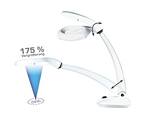 Lampe loupe à LED de bureau éclairage blanc loupe de table