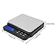 Digitale Waage, Hochpräzise Mini-Elektrowaage mit Blauer Hintergrundbeleuchtung, 1000 G/0,01 G, für Küchen, Labore (BLACK)