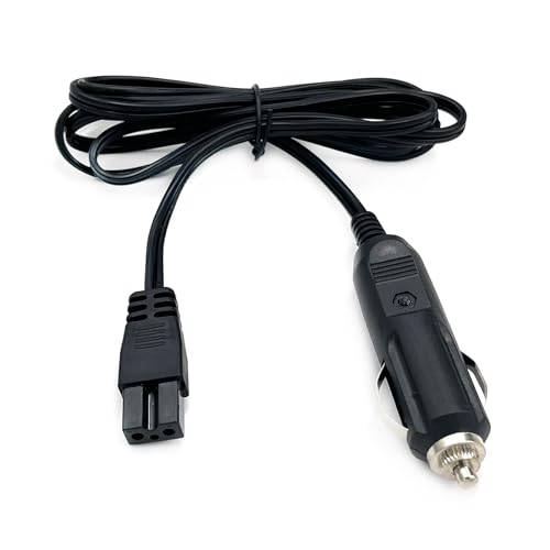 Image of 12V DC Car Cooler Power Cable,2 Pin Lead Car Cooler Box Mini Fridge Replacement Portable Extension Cord for Igloo,Wagan,Juggernog Cooler,Car Travel 3M