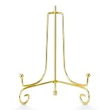 Soporte de metal curvo para mostrar fotos, libros, obras de arte, platos de coleccionista y mucho más.