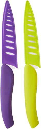 Pradel Jean Dubost 1/10531 Set de 2 Couteaux Office Lame Céramique Blanc Couleurs