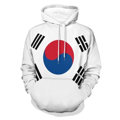 Sweat-shirt à capuche Corée du Sud pull manches longues imprimé 3D