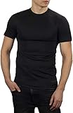 281Z Mens Thermal Lightweight Base Layer T-Shirt - Hiking Trekking Outdoor - Polartec Power Grid - Terrain Reliability Line(Black, Small)