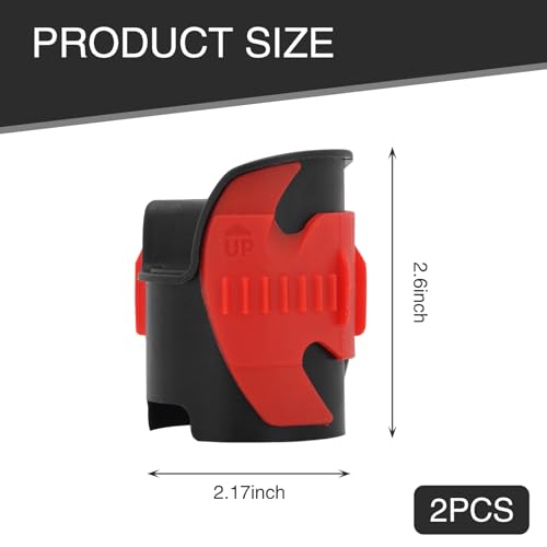 Image of 2 PCS Motorcycle Fork Seal Cleaner, Shock Absorbing Oil Seal Cleaning Tool, ABS Plastic Portable Maintenance Accessory, for Motorcycle Off-road Vehicle (Red)