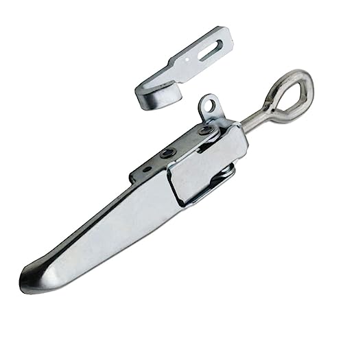 Ciieeo Trailer Hitch Lock Catch Heavy Trailer Hasp Interior Parts Van Buckles Heavy Trailer Buckle Silver