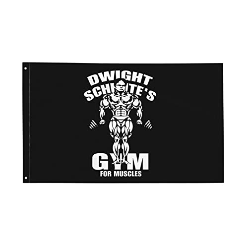 HELIDOUD American Flag by U.S. Veterans Owned Dwight Schrute'S Gym for Muscles Flag 3x5 Ft